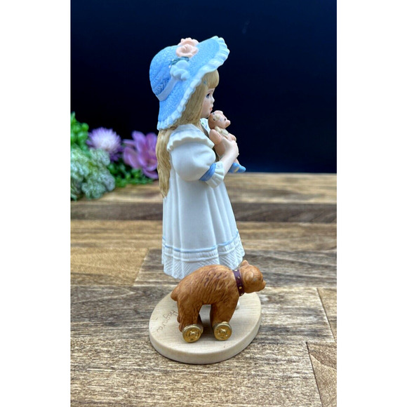 1990 Jan Hagara Limited Edition Shelley & Bear 6" Figurine S20606 #1241 - Picture 6 of 8
